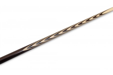 Кий для русского бильярда 1-pc "Классика" (черный граб, граб) 20 запилов