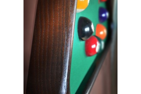 Часы "Треугольник" ясень/сукно