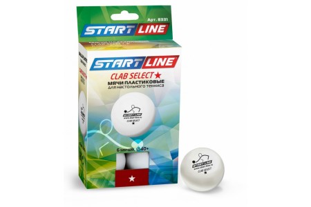 Мячи Start line Club Select 1* New (6 шт, бел.)
