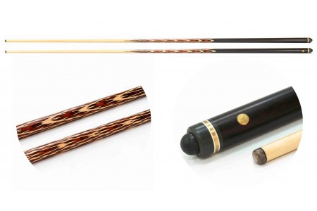 Кий для русского бильярда 1-pc "Тюльпан" (тюльпан, падук, мореный граб, граб) 20 запилов