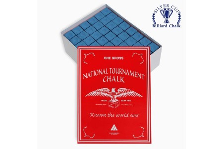 Мел national tournament chalk blue 144шт.